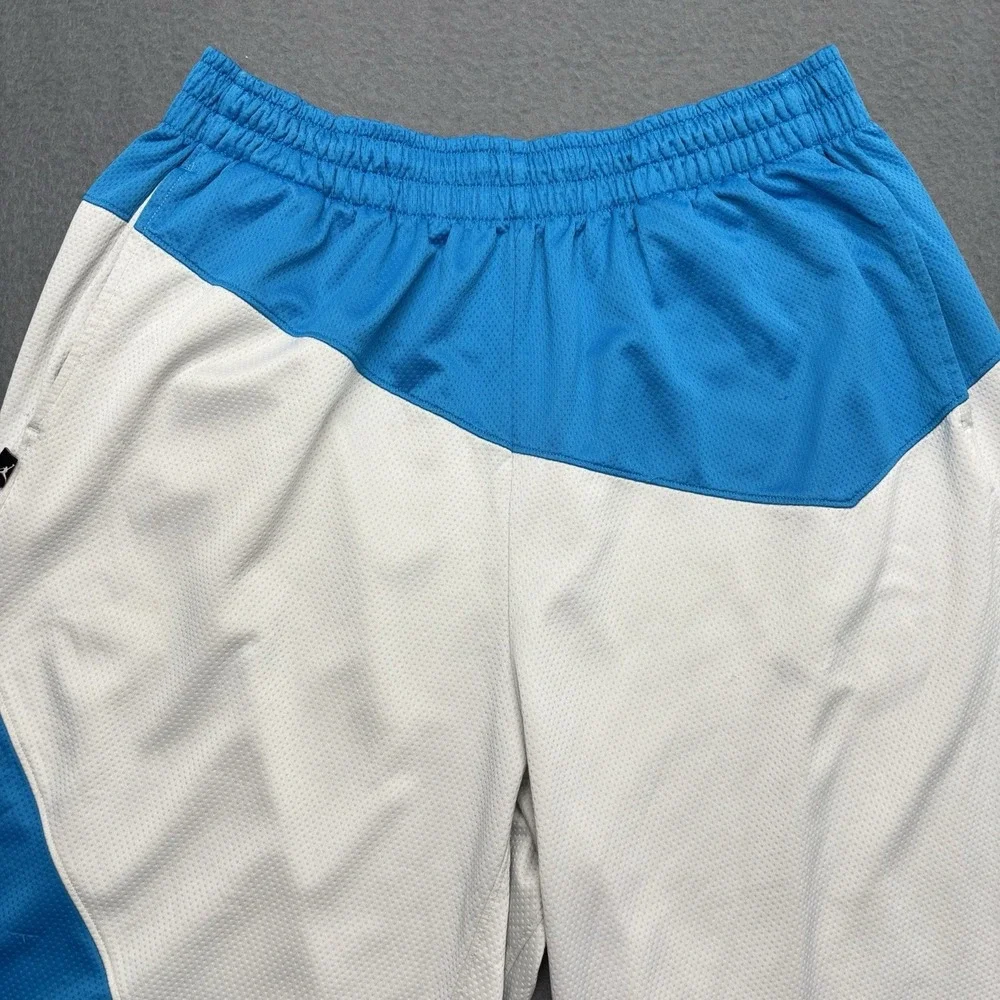 VTG Air Jordan Flying Mesh Basketball Shorts Mens XL Blue White Baggy Y2K Retro